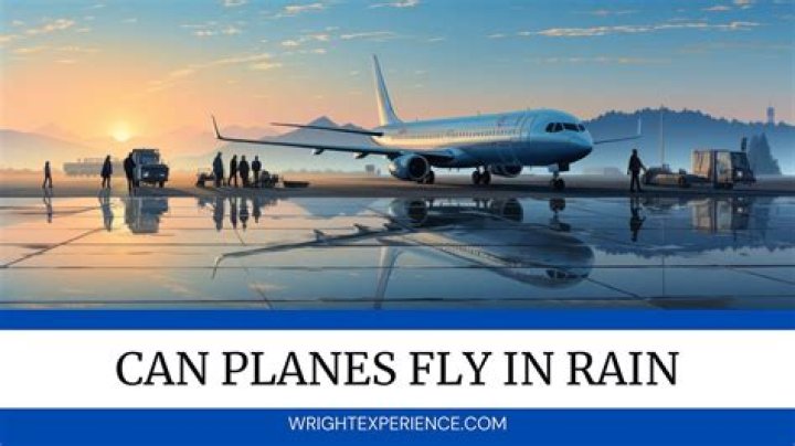 Can airplanes take off in rain?