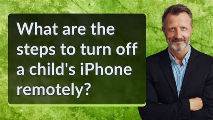 Can I turn off my child's iPhone remotely?