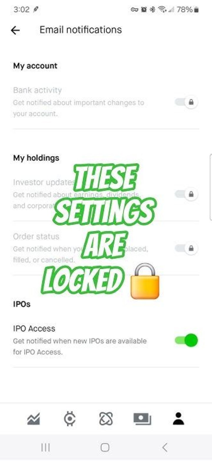 Can I turn off Robinhood email notifications?