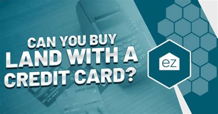 Can you buy real estate with credit card?