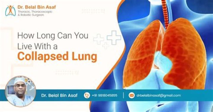 Can you have a collapsed lung and not know?