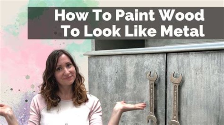Can you paint wood to look like black metal?
