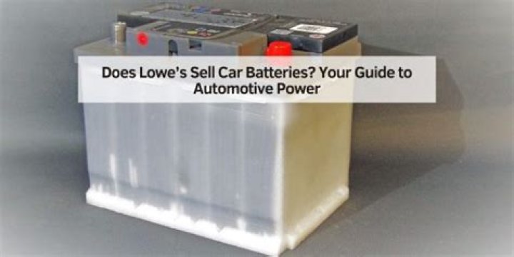 Does Lowe's sell 12 volt batteries?