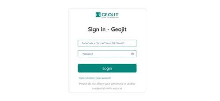 How can I recover my geojit account?
