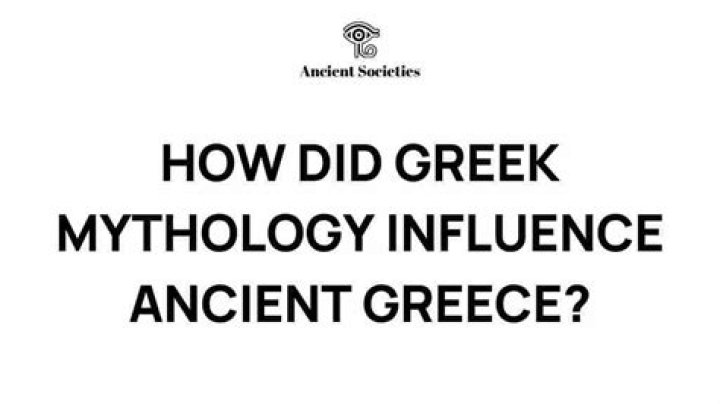 How did Greek mythology affect their society?