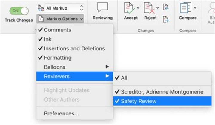How do I accept all changes from one reviewer?
