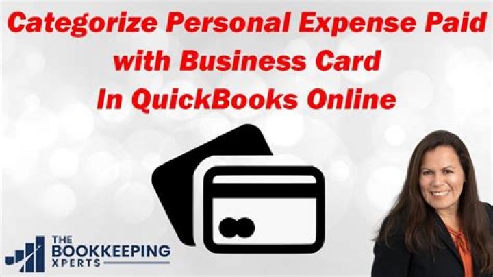 How do I categorize personal expenses in QuickBooks online?