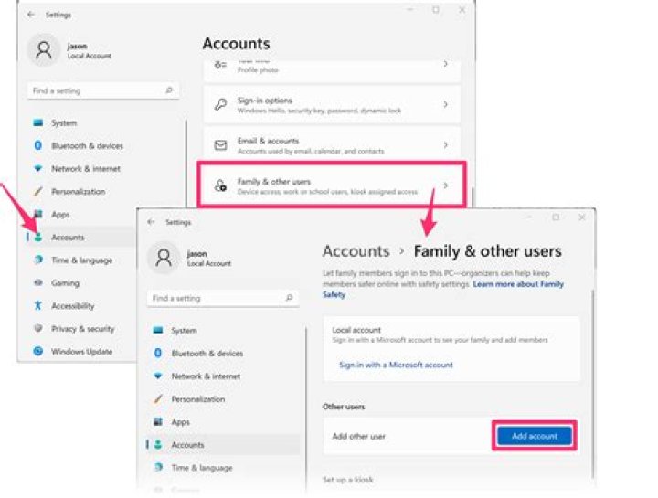How do I create a new Windows NT account?