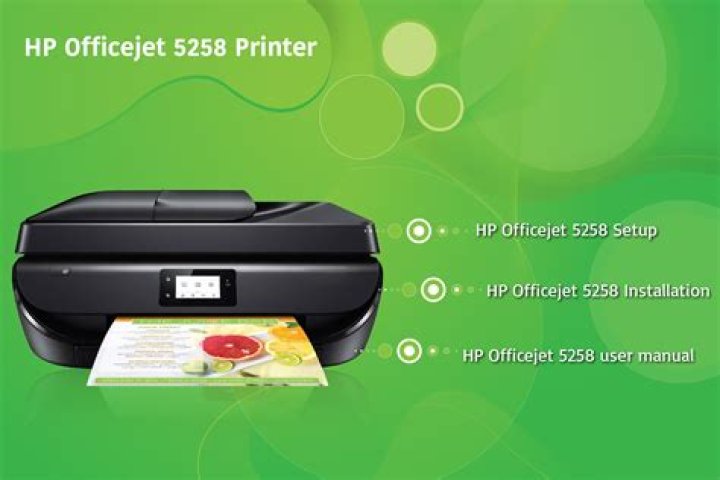 How do I print on HP Officejet 5258?