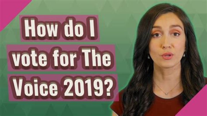 How do I vote on The Voice 2019?