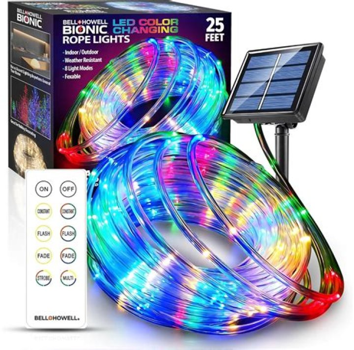 How do solar rope lights work?