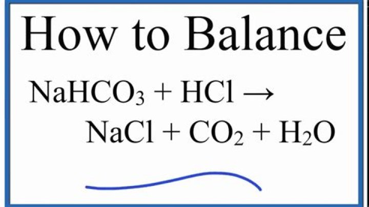 How do you balance NaHCO3?