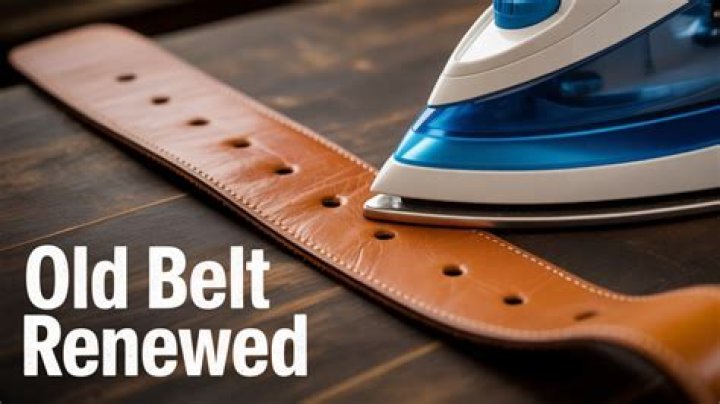 How do you clean an old leather belt?