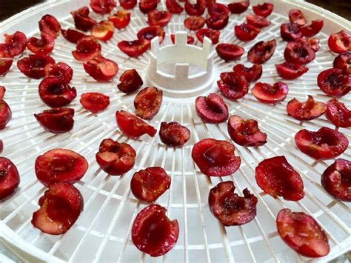 How do you dry cherries in a dehydrator?