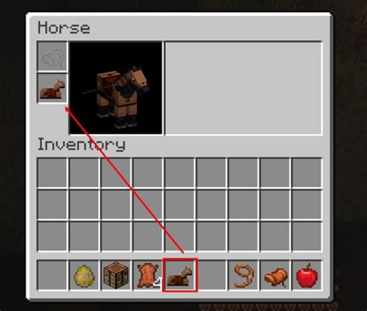 How do you equip Horse Armor in Minecraft?