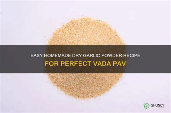 How do you make dry garlic powder?