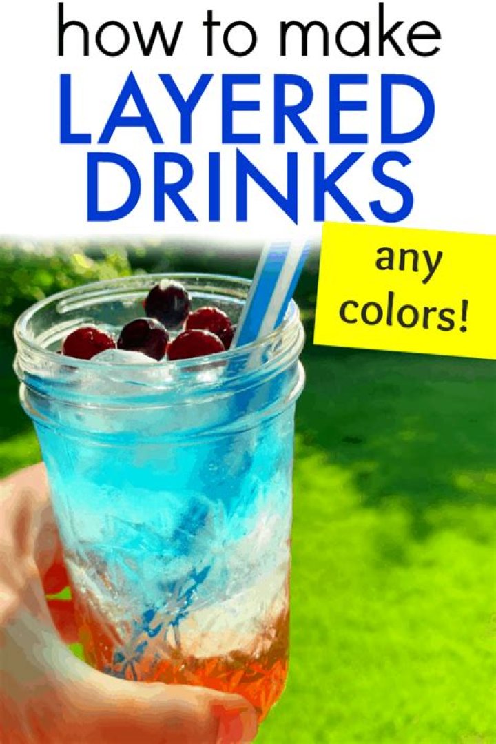 How do you make layered drinks for kids?