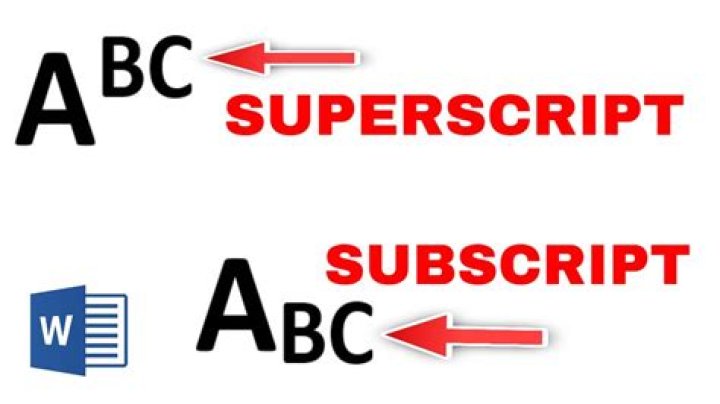 How do you make subscript and superscript?