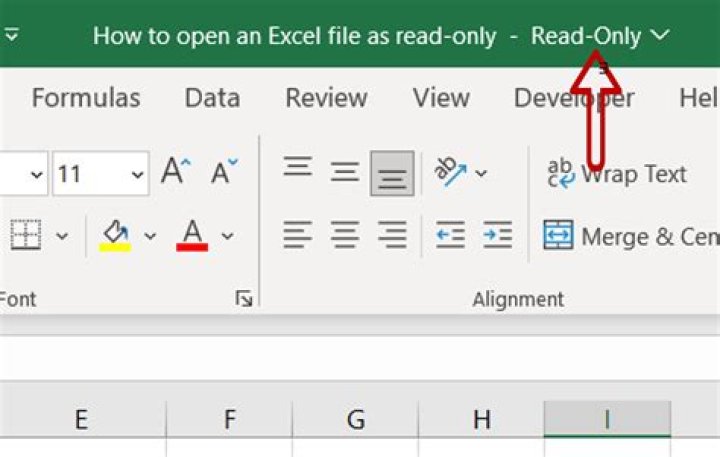 How do you open a read only excel file to edit?