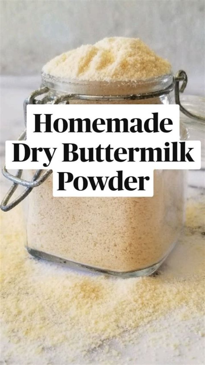 How do you use dry buttermilk powder?