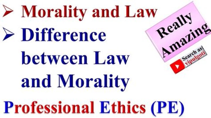 How is religion or morals related to law?
