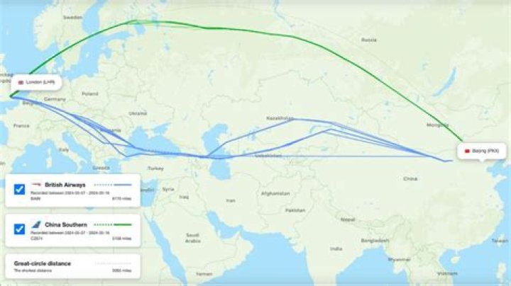 How long is a flight from Germany to Russia?