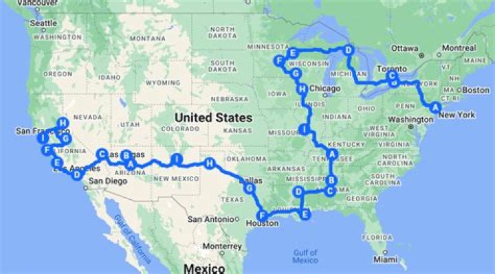 How many days does it take to drive to California from South Carolina?