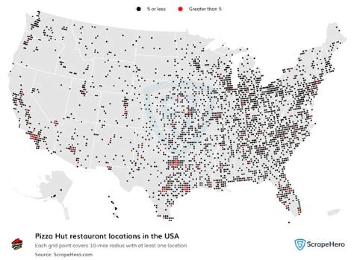 How many pizza restaurants are there in the United States?