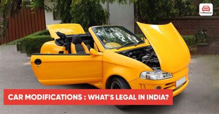 Is car modification allowed in India?