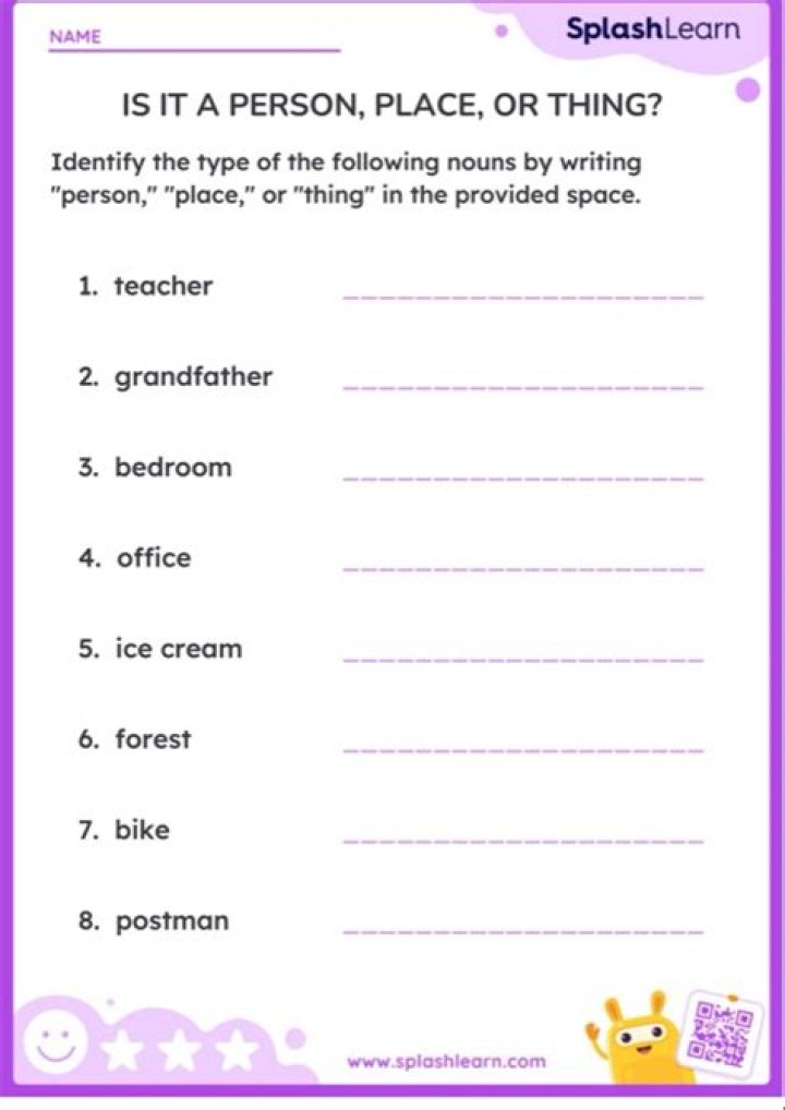 Is city a person place or thing?