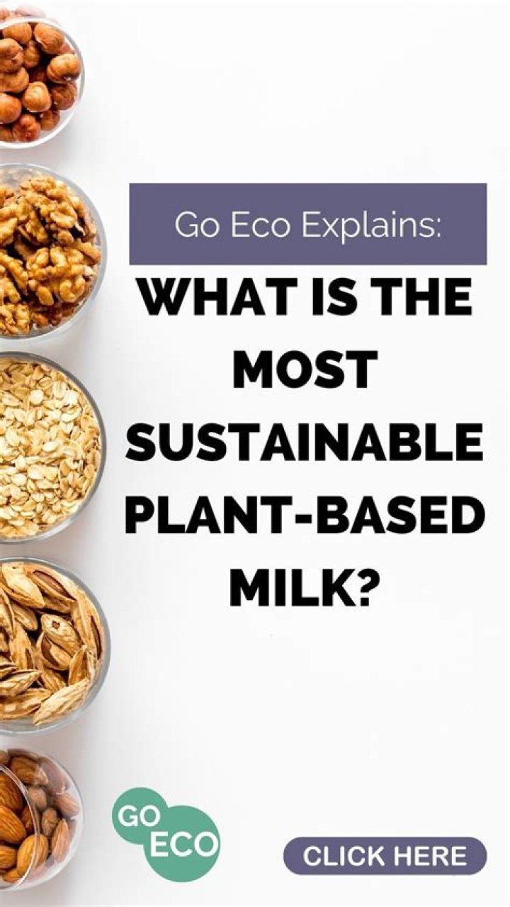 Is plant based milk bad for the environment?