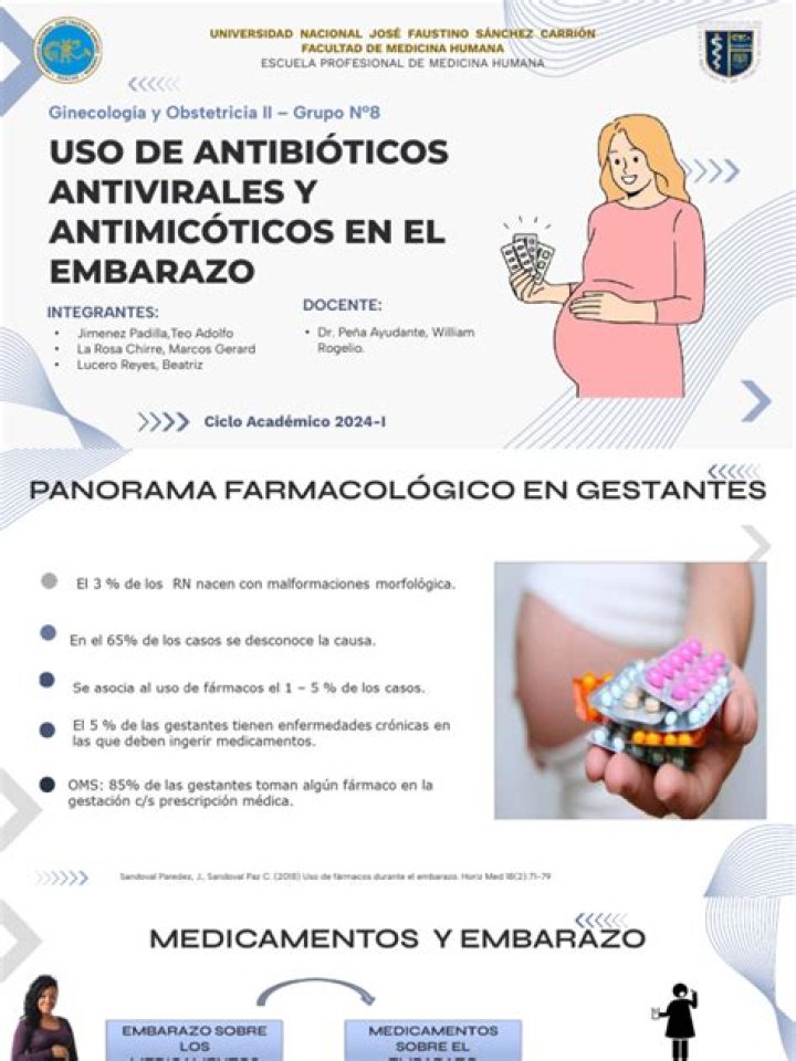 ¿Que causan los antibioticos en el embarazo?