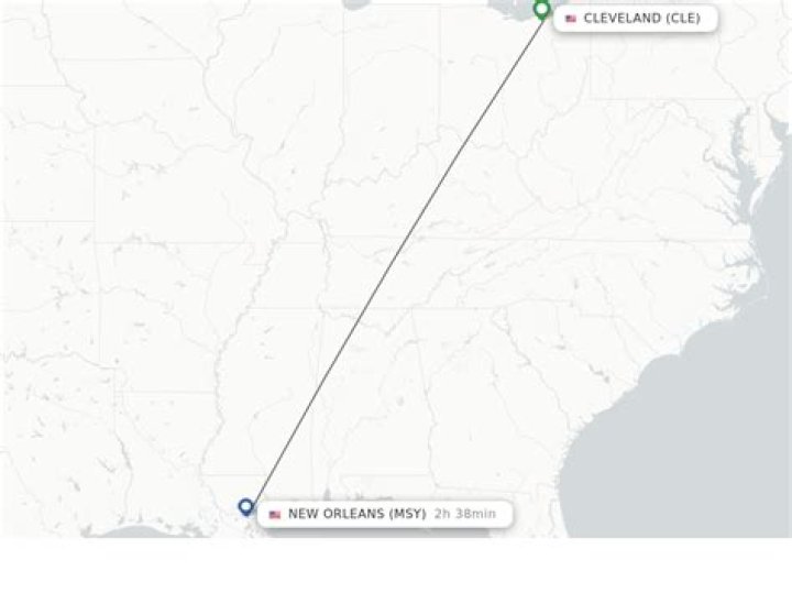 What airlines fly from Cleveland to New Orleans?