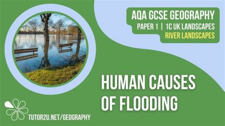 What are human activities that cause flooding?