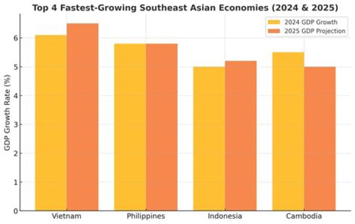 What are the fastest growing economies in Asia?