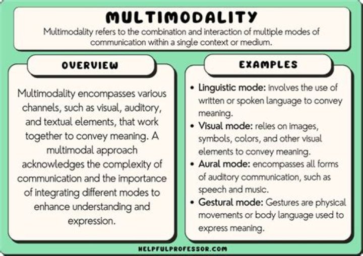 What are the types of multimodality?