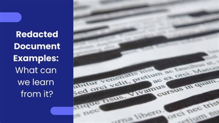 What can you redact in a document?