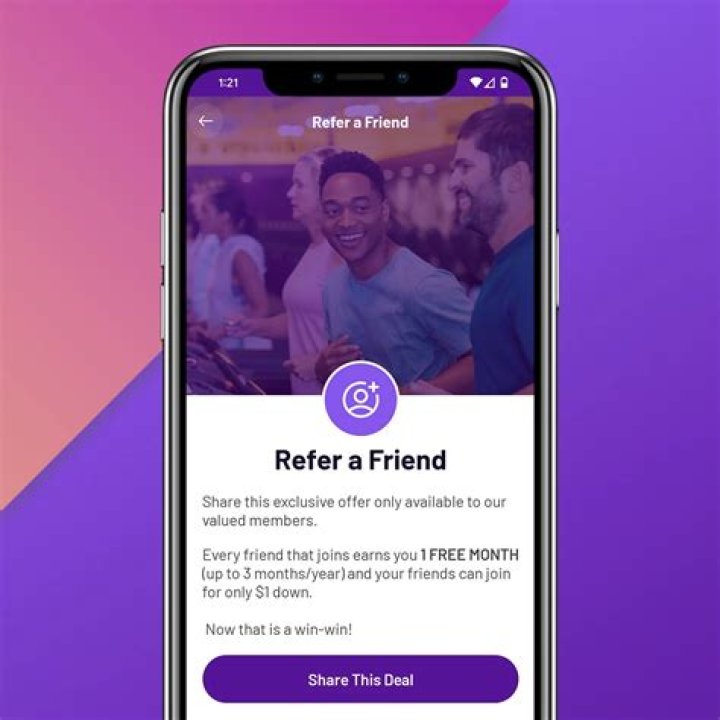 What do you get if you refer a friend to Planet Fitness?