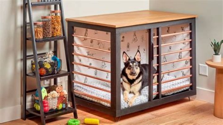 What do you put in the bottom of a dog crate?