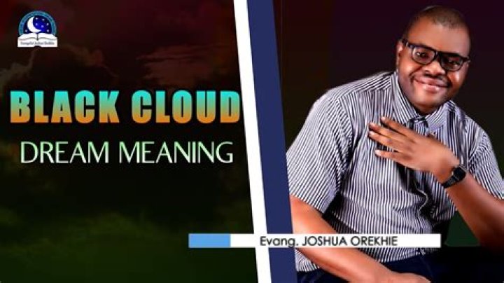 What does a black cloud mean in a dream?