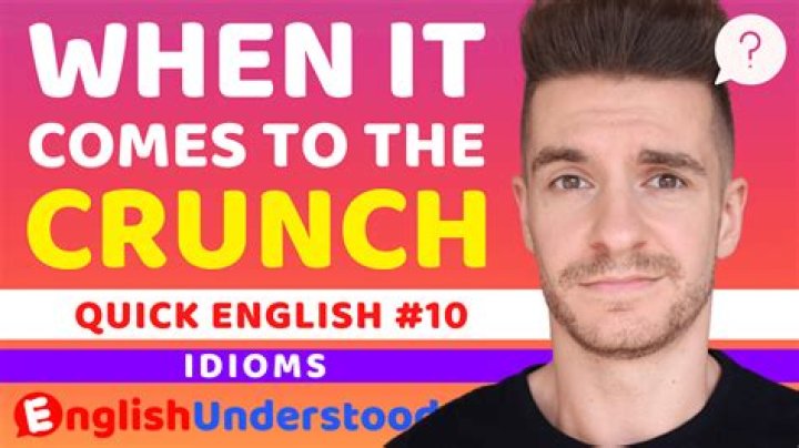 What does crunch mean slang?