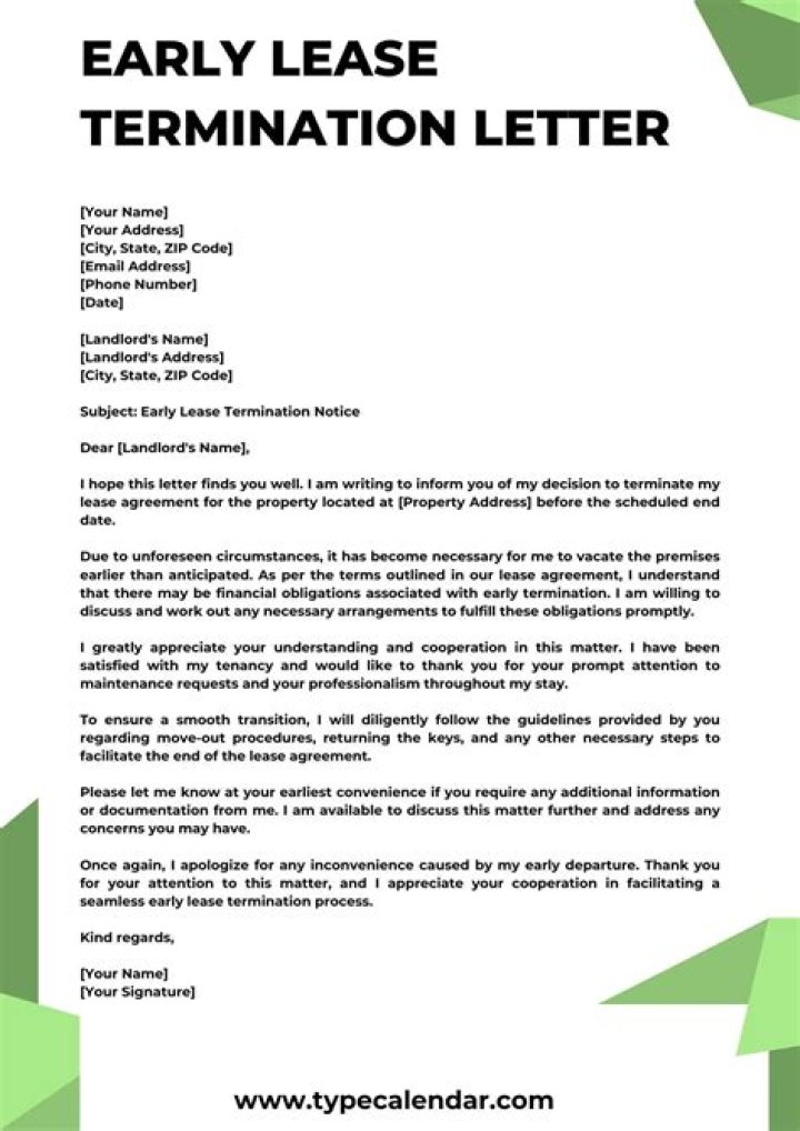 What does early termination refer to?