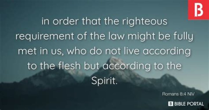 What does it mean the righteousness of the law?