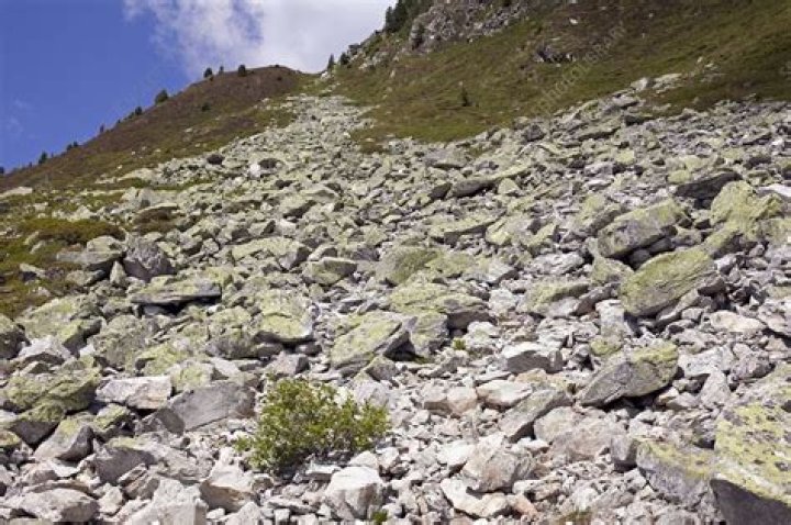 What is a scree pile?
