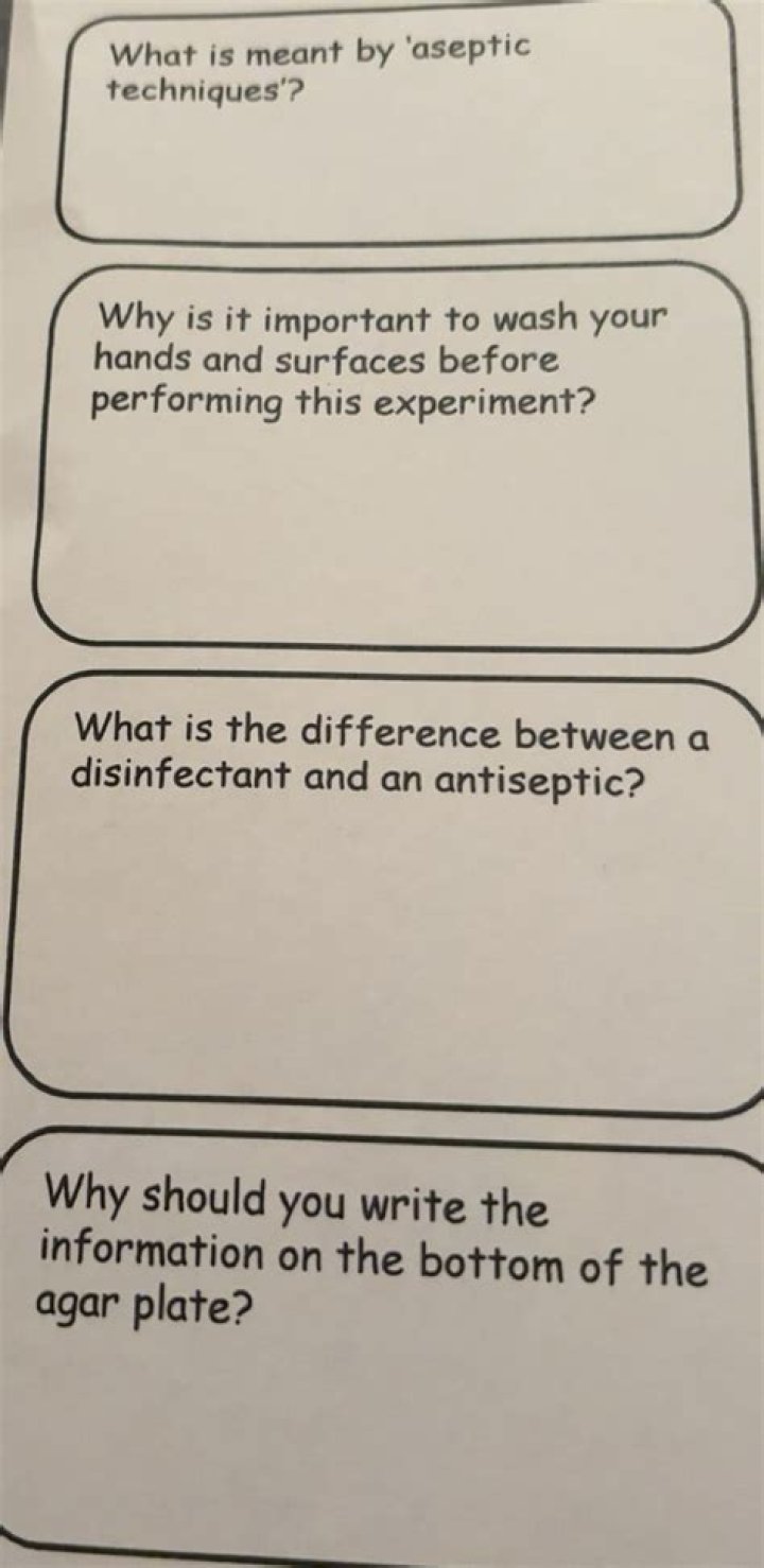 What is meant by aseptic?