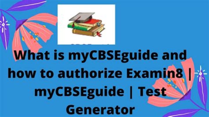 What is myCBSEguide?