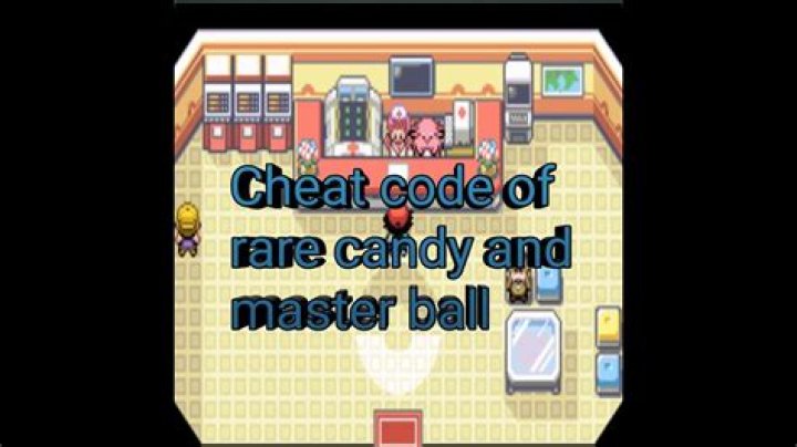What is the cheat code of Rare Candy and master ball?