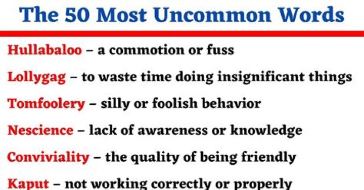 What is the most uncommon thing?