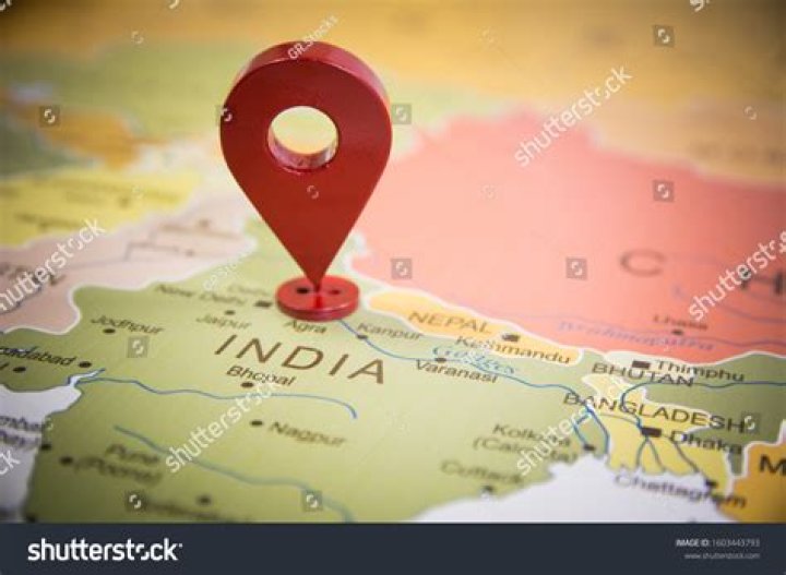 What is the position of India in world map?