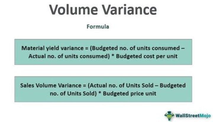 What is volume variance in cost accounting?